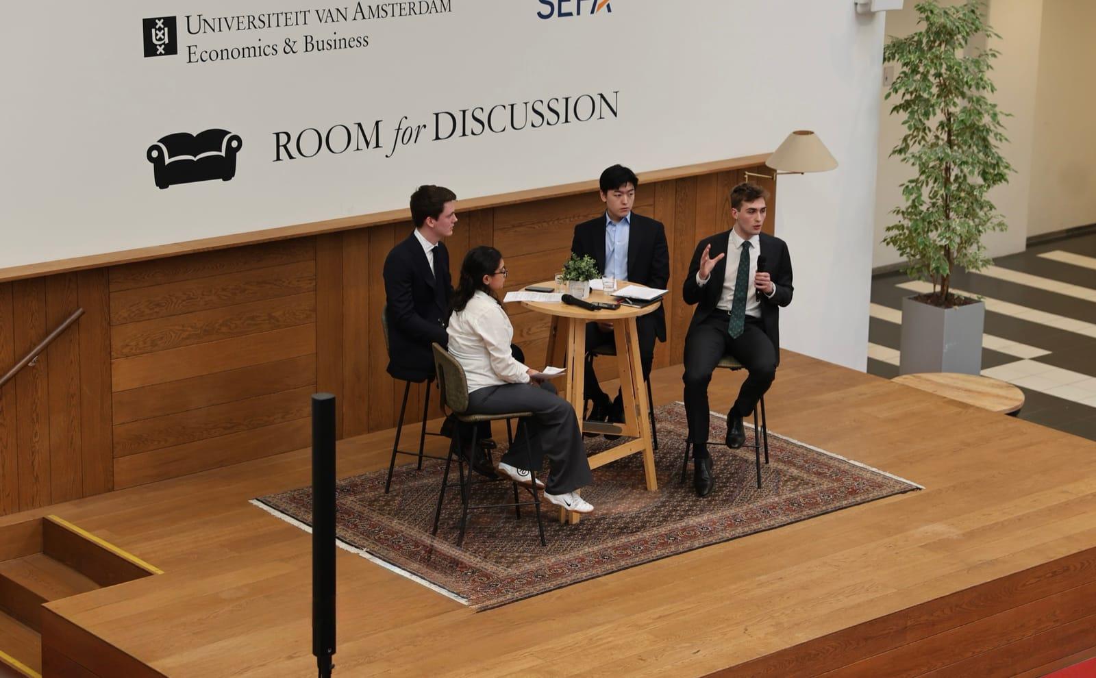 Prometheus Capital members on a panel discussion